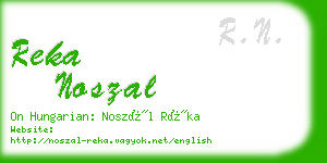 reka noszal business card